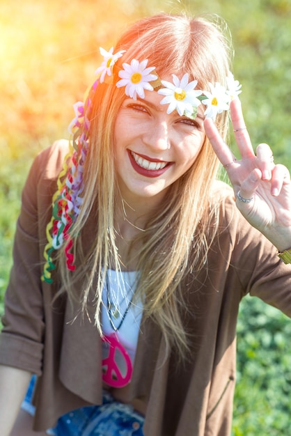 Stile da ragazza hippie