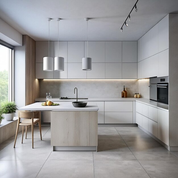 Stile di cucina minimalista