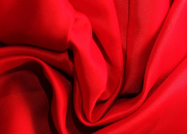 Stile di moda Tessuto rosso vicino sullo sfondo