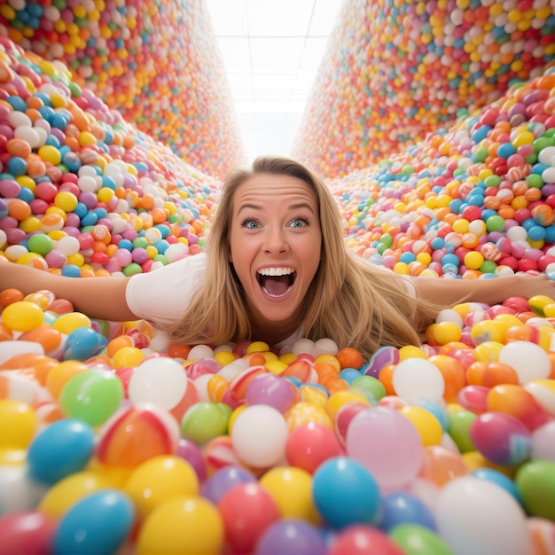 stile fotografico candythemed ball pit fil