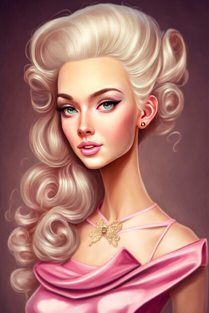 Stile glamour Barbie