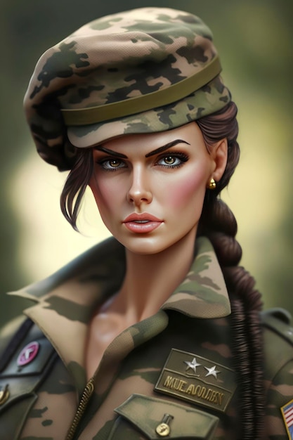 Stile militare Barbie