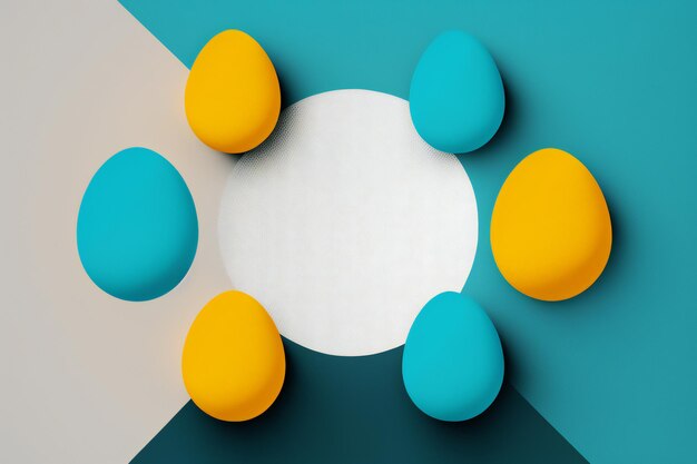 stile minimalista del fondo dell'uovo di pasqua