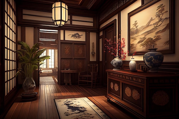 Stile orientale Japanesse Home Interior Design