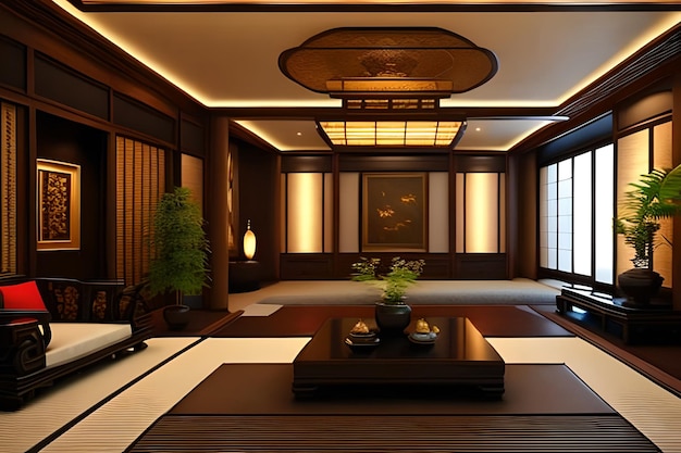 Stile orientale Japanesse Home Interior Design