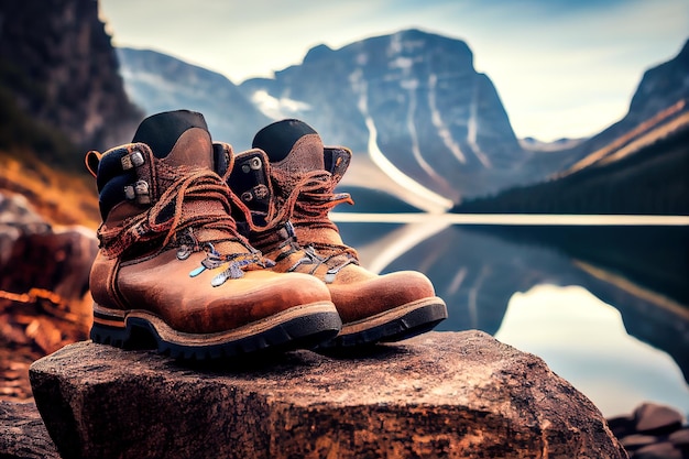 Stivali da trekking IA generativa