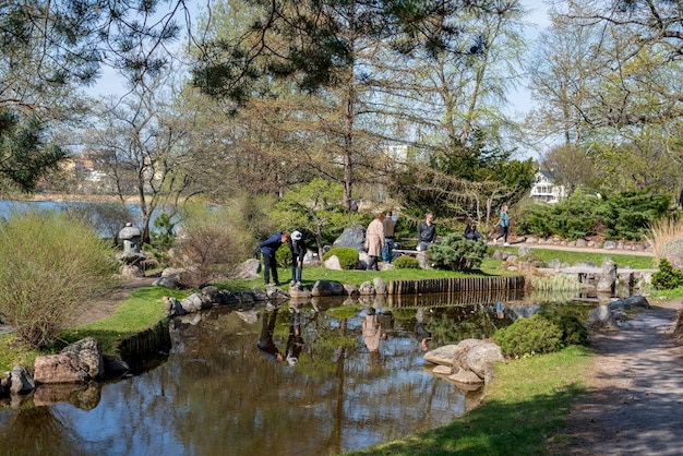 Stoccolma Bergianska tradgarden Giardino Bergian o Hortus Bergianus paesaggio 20190428 giardino botanico in primavera