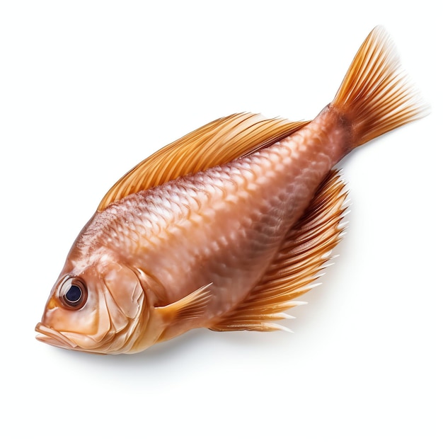 stock photo carne di pesce isolato su sfondo bianco