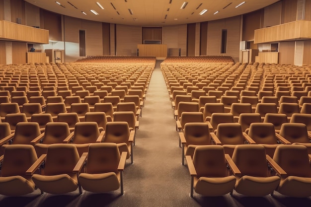stock photo di sala auditorium vuota fotografia Generato AI