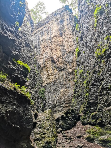 Stone Bowl gorge una riserva naturale unica Gola in montagne paesaggio natura sul Daghestan Russia