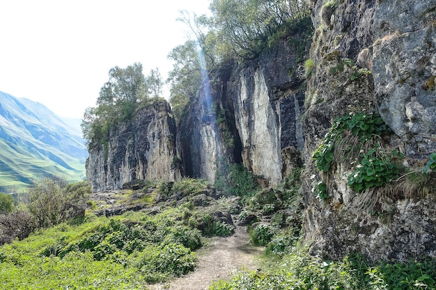 Stone Bowl gorge una riserva naturale unica Gola in montagne paesaggio natura sul Daghestan Russia