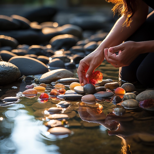 stone spa zen acqua pietre natura equilibrio ciottolo roccia nero massaggio verde benessere beau