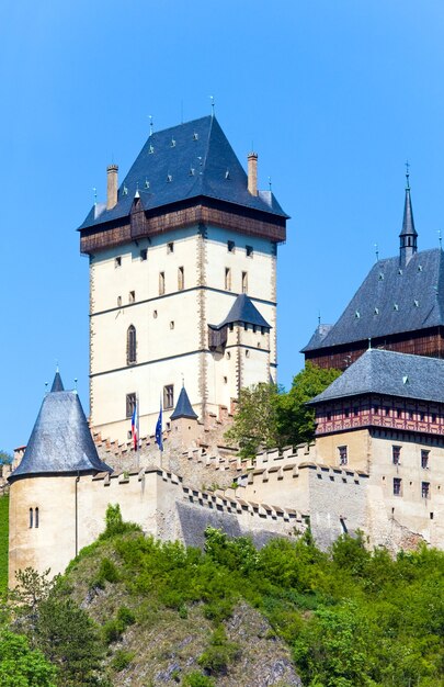 Storico castello medievale di Karlstejn in Repubblica Ceca