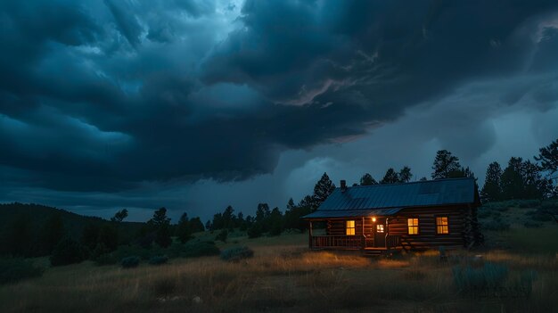 Stormy Twilight abbraccia una capanna rustica che resiste alla natura39
