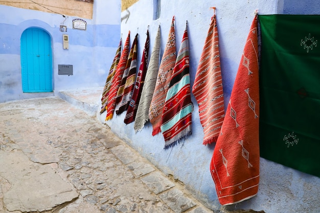 Strada a Chefchaouen in Marocco