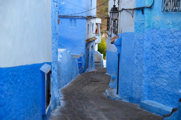 Strada a Chefchaouen in Marocco