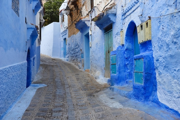 Strada a Chefchaouen in Marocco