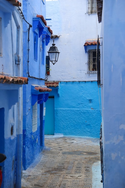 Strada a Chefchaouen in Marocco