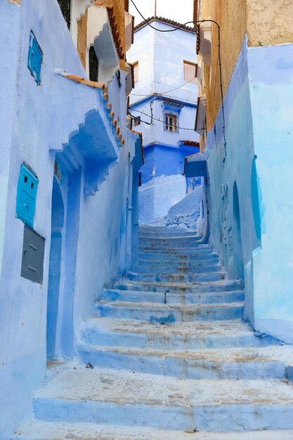 Strada a Chefchaouen in Marocco