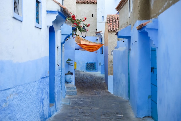 Strada a Chefchaouen in Marocco