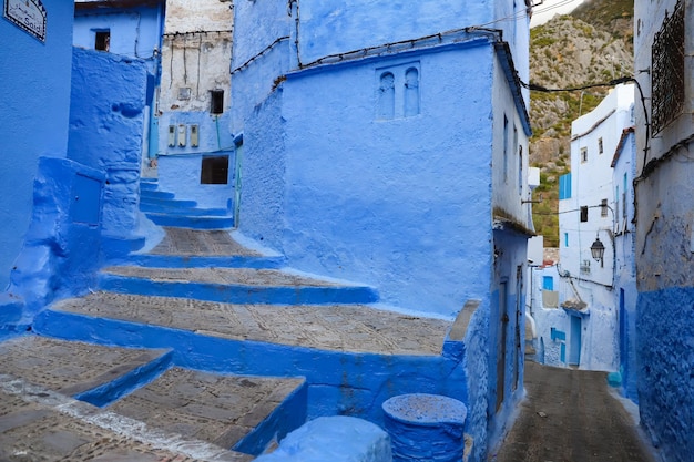 Strada a Chefchaouen in Marocco