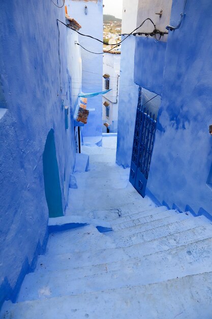 Strada a Chefchaouen in Marocco