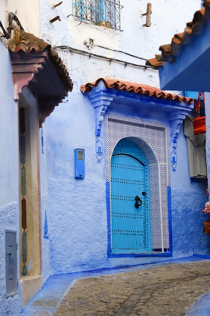 Strada a Chefchaouen in Marocco