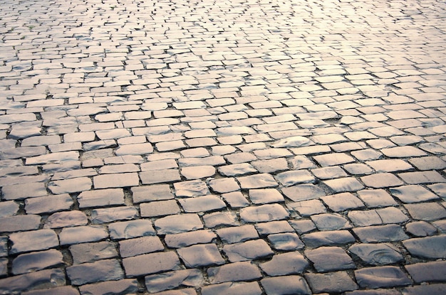 Strada acciottolata come sfondo