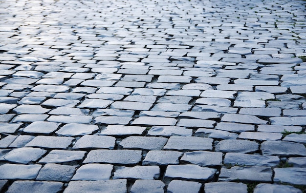 Strada acciottolata come sfondo