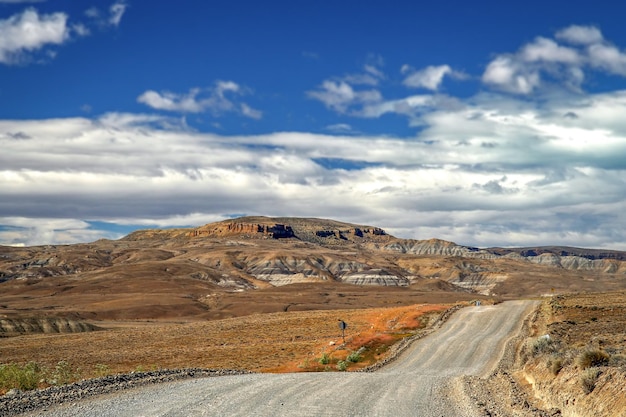 Strada attraverso la Patagonia