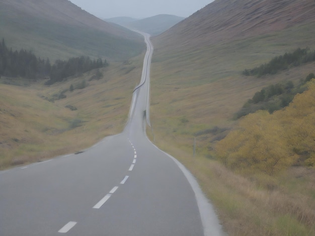 strada bellissima immagine ravvicinata generata dai