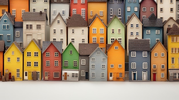 Strada colorata nel quartiere francese