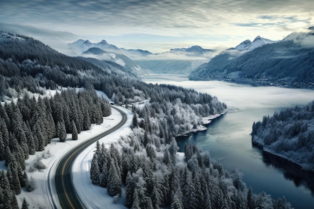 Strada d'inverno