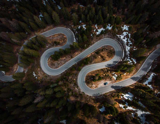 Strada del serpente al passo giau