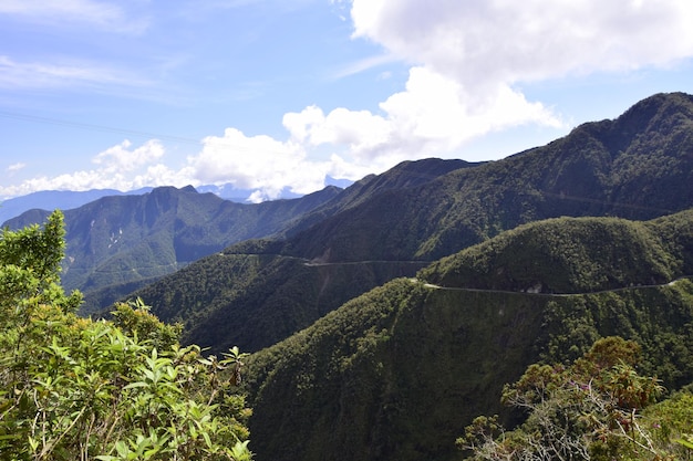 Strada della morte Camino de la Muerte Yungas Strada del nord tra La Paz e Coroico Bolivia