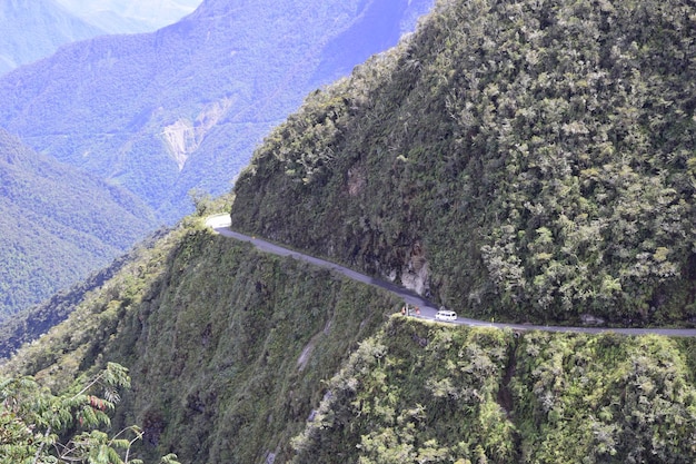 Strada della morte Camino de la Muerte Yungas Strada del nord tra La Paz e Coroico Bolivia