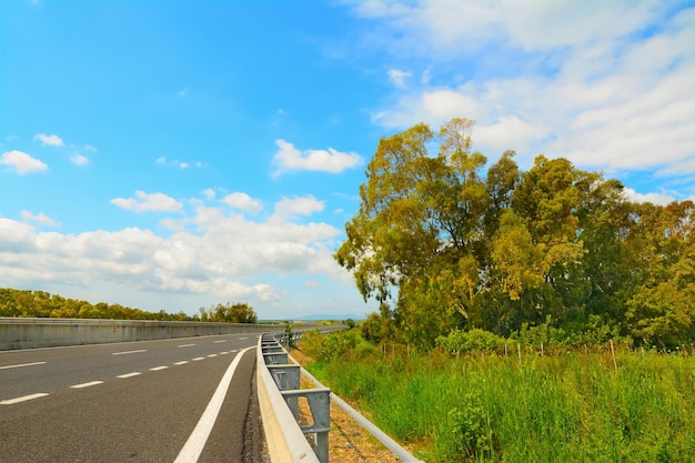 Strada di campagna in una giornata limpida Girato in Sardegna Italia