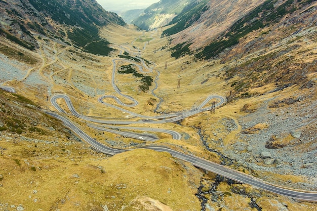 Strada di montagna Transfagarash in Romania