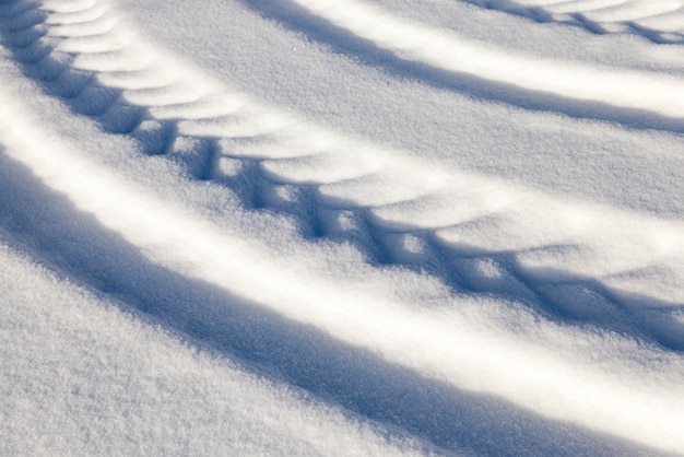 Strada in inverno