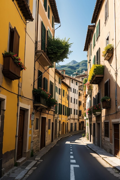 strada in Italia città vecchia