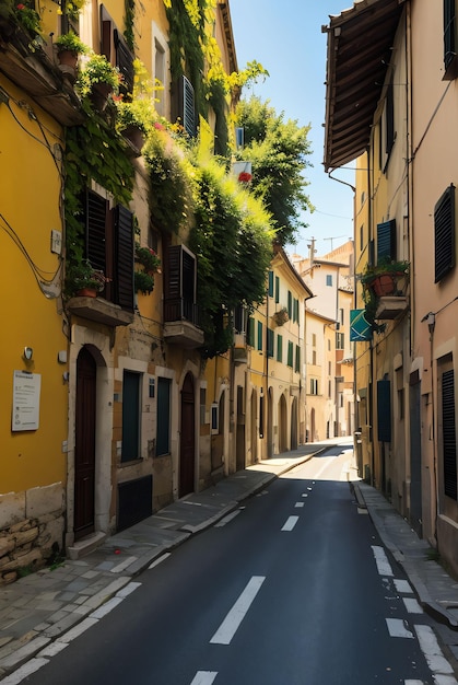 strada in Italia città vecchia