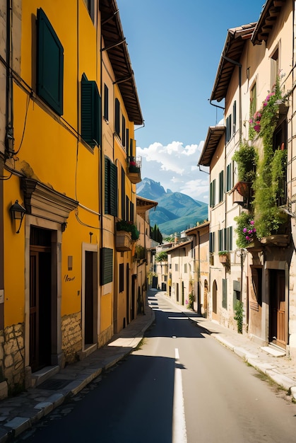 strada in Italia città vecchia