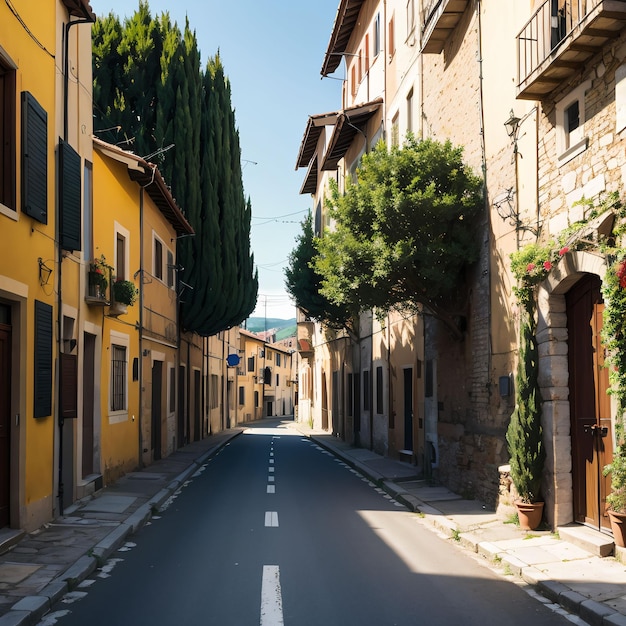 strada in Italia città vecchia