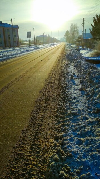 Strada invernale in città