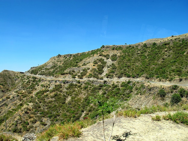 Strada nei sobborghi di Lalibela, Etiopia