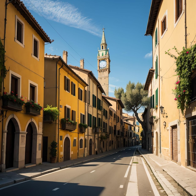 strada nel centro storico di Italia