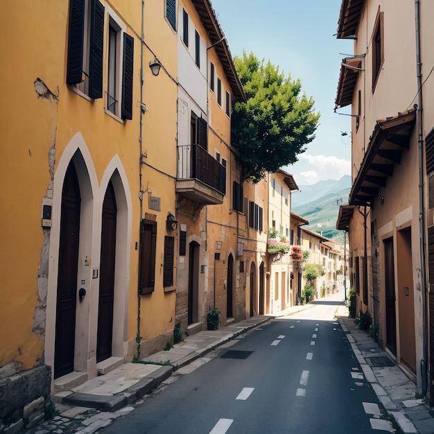 strada nel centro storico di Italia