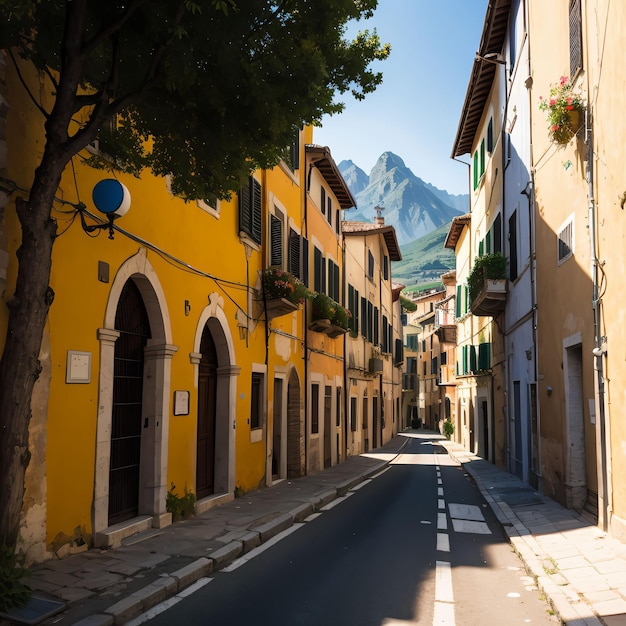 strada nel centro storico di Italia