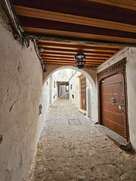 Strada nella medina di Tetouan, Marocco