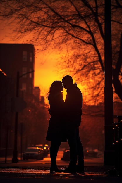 strada romantica al tramonto